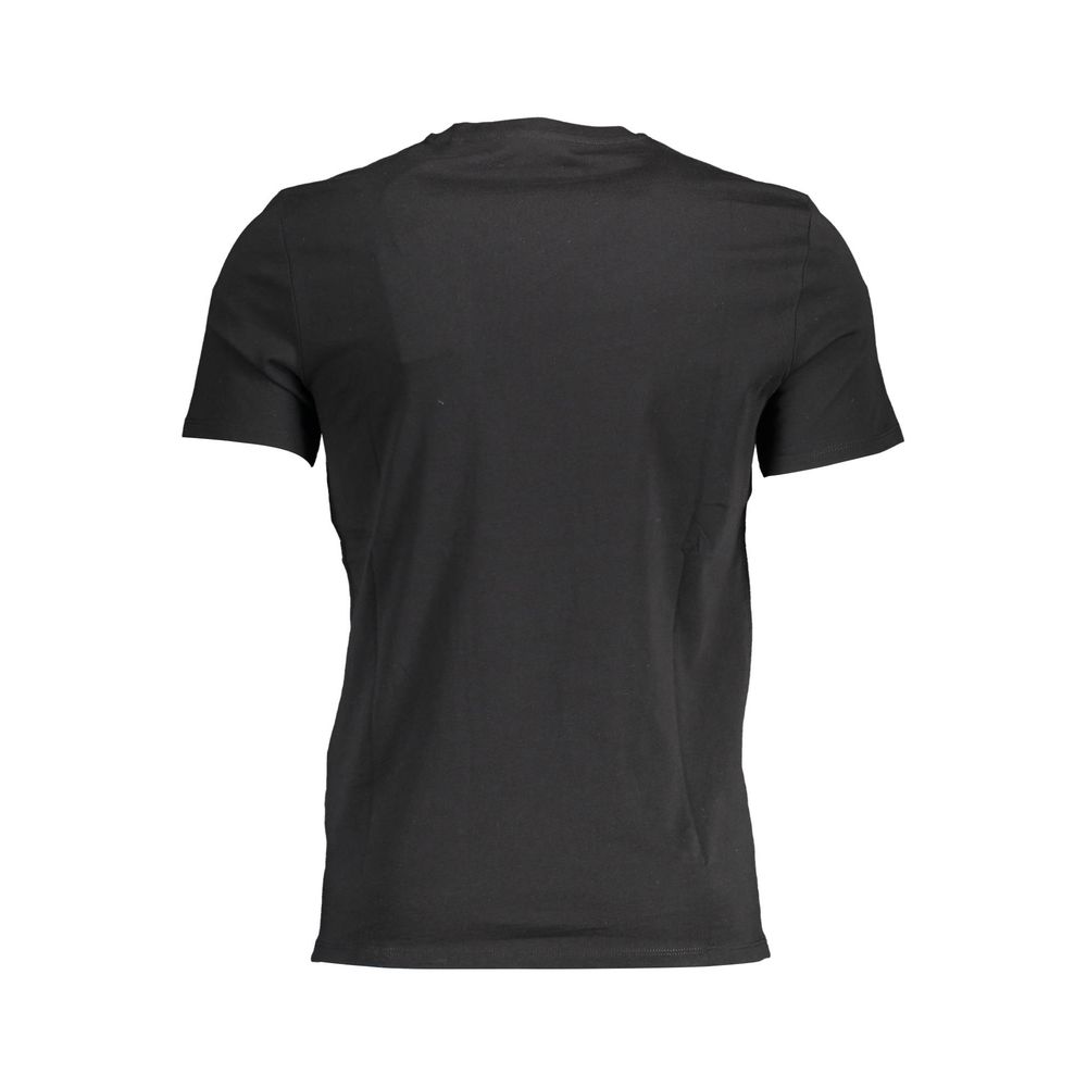 Camiseta negra de algodón para hombre