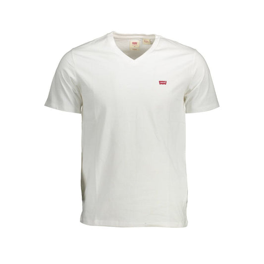 Camiseta blanca de algodón para hombre