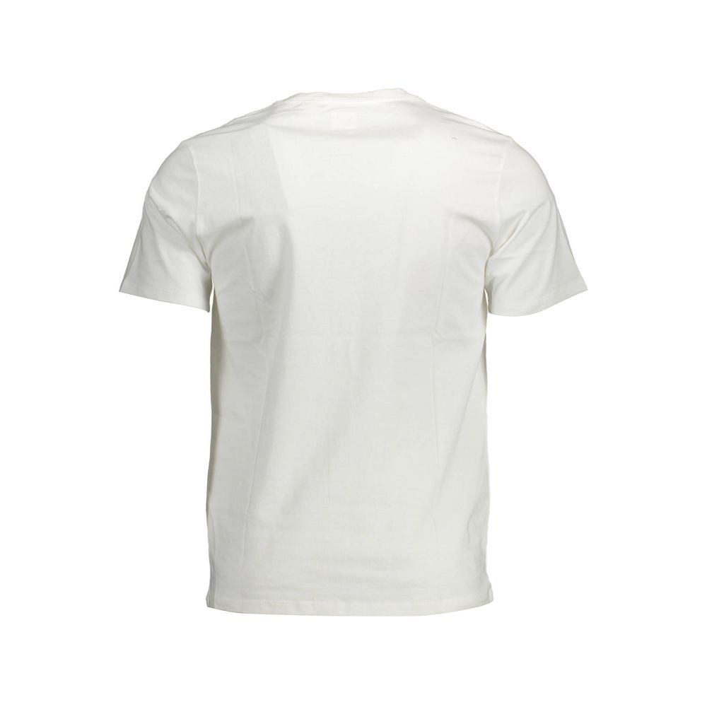 Camiseta blanca de algodón para hombre