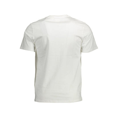 Camiseta blanca de algodón para hombre