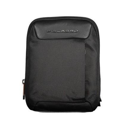 Bolso de hombro negro reciclado para hombre