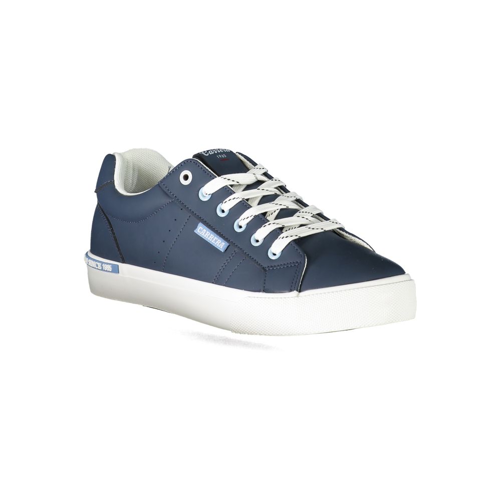 Blue Polyester Sneaker