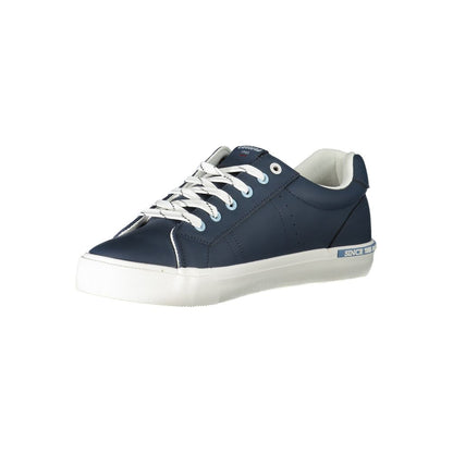 Blue Polyester Sneaker