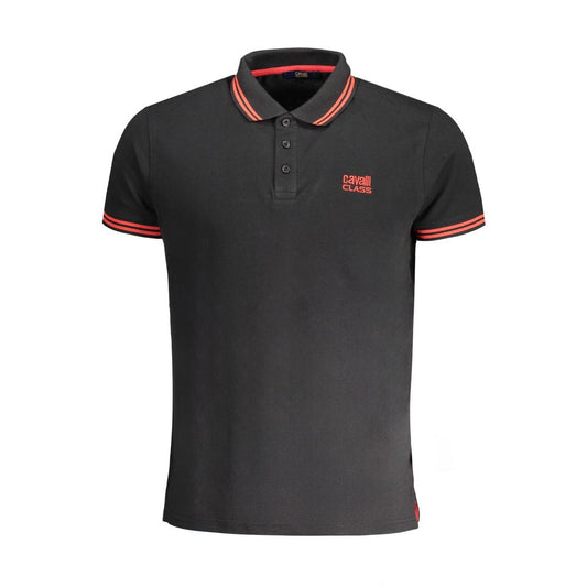 Polo de algodón negro