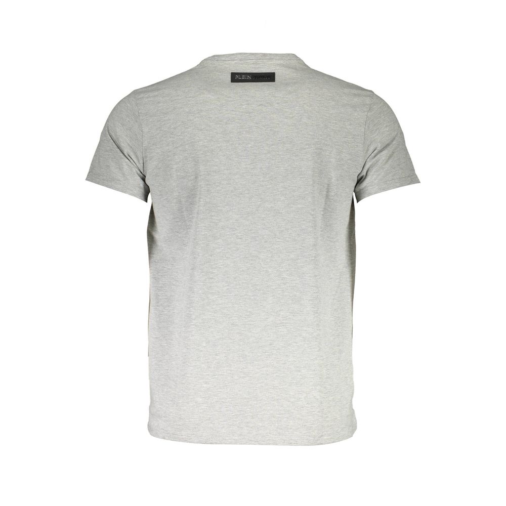 Camiseta de algodón gris para hombre