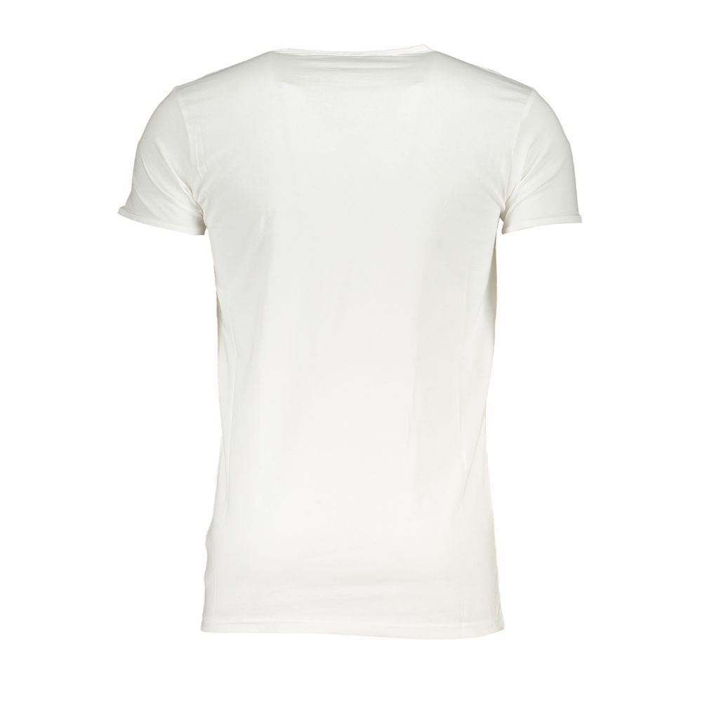 Camiseta de algodón blanca