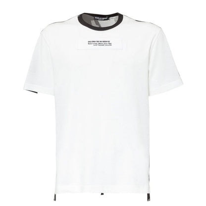 Camiseta de algodón blanca