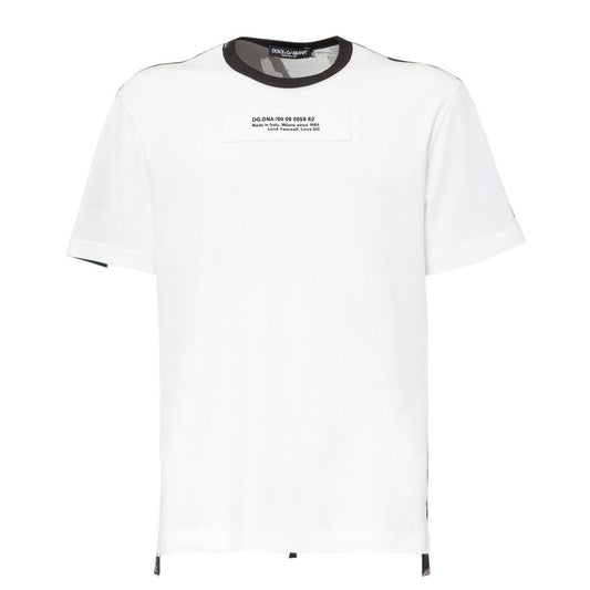 Camiseta de algodón blanca