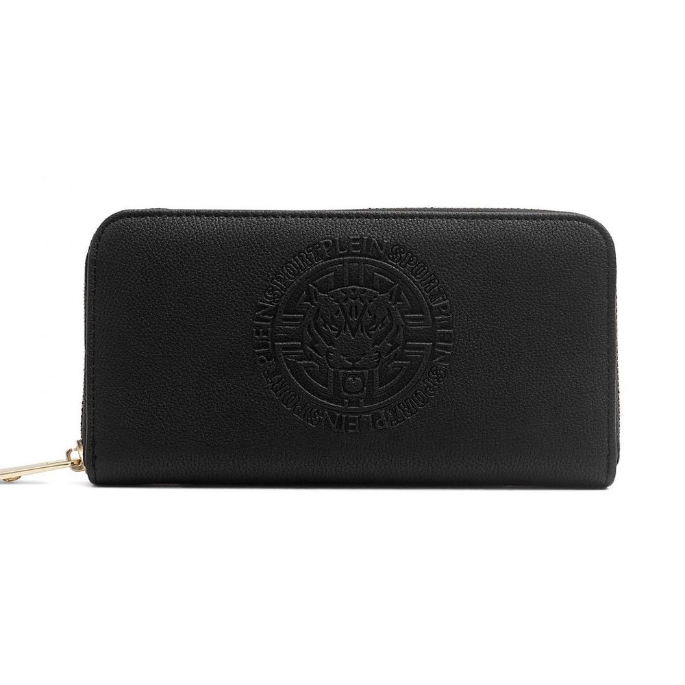 Black Polyester Women Wallet