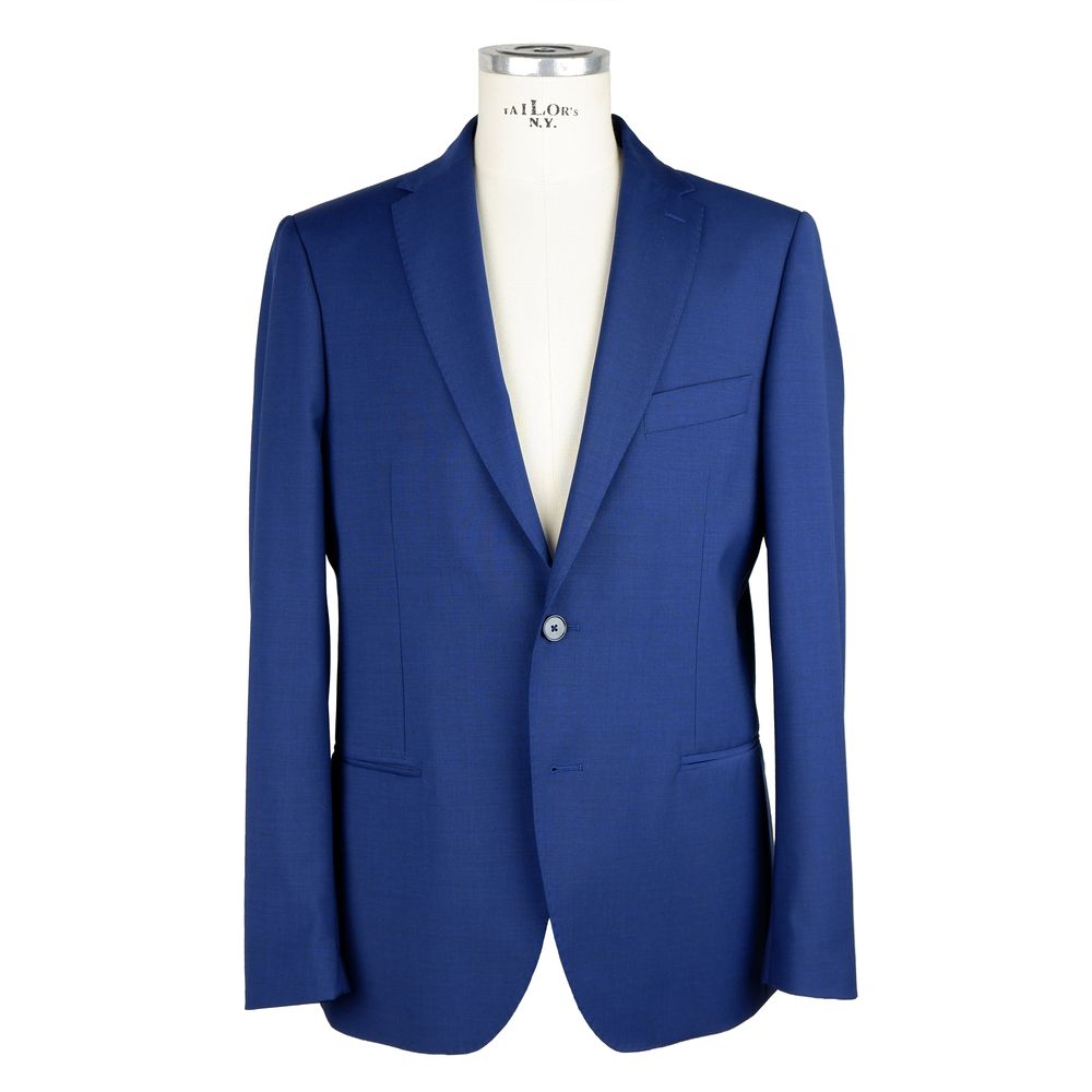 Elegant Two-Button Men's Suit in Blue