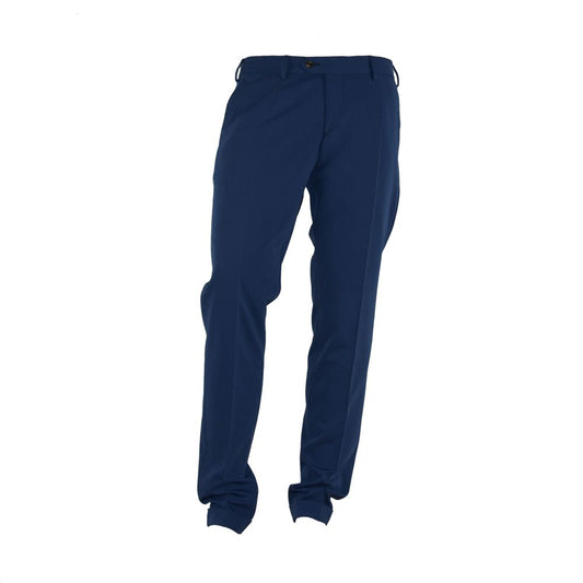 Elegant Blue Trousers for Sophisticated Men