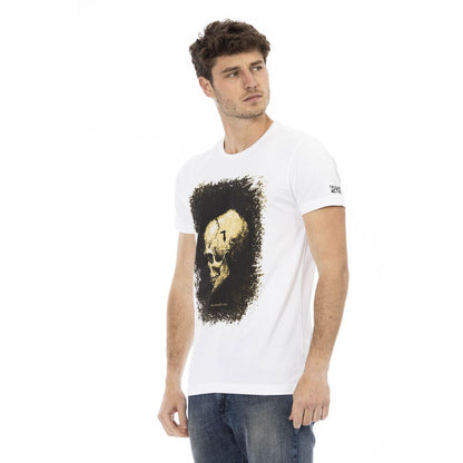 Camiseta de algodón blanca para hombre