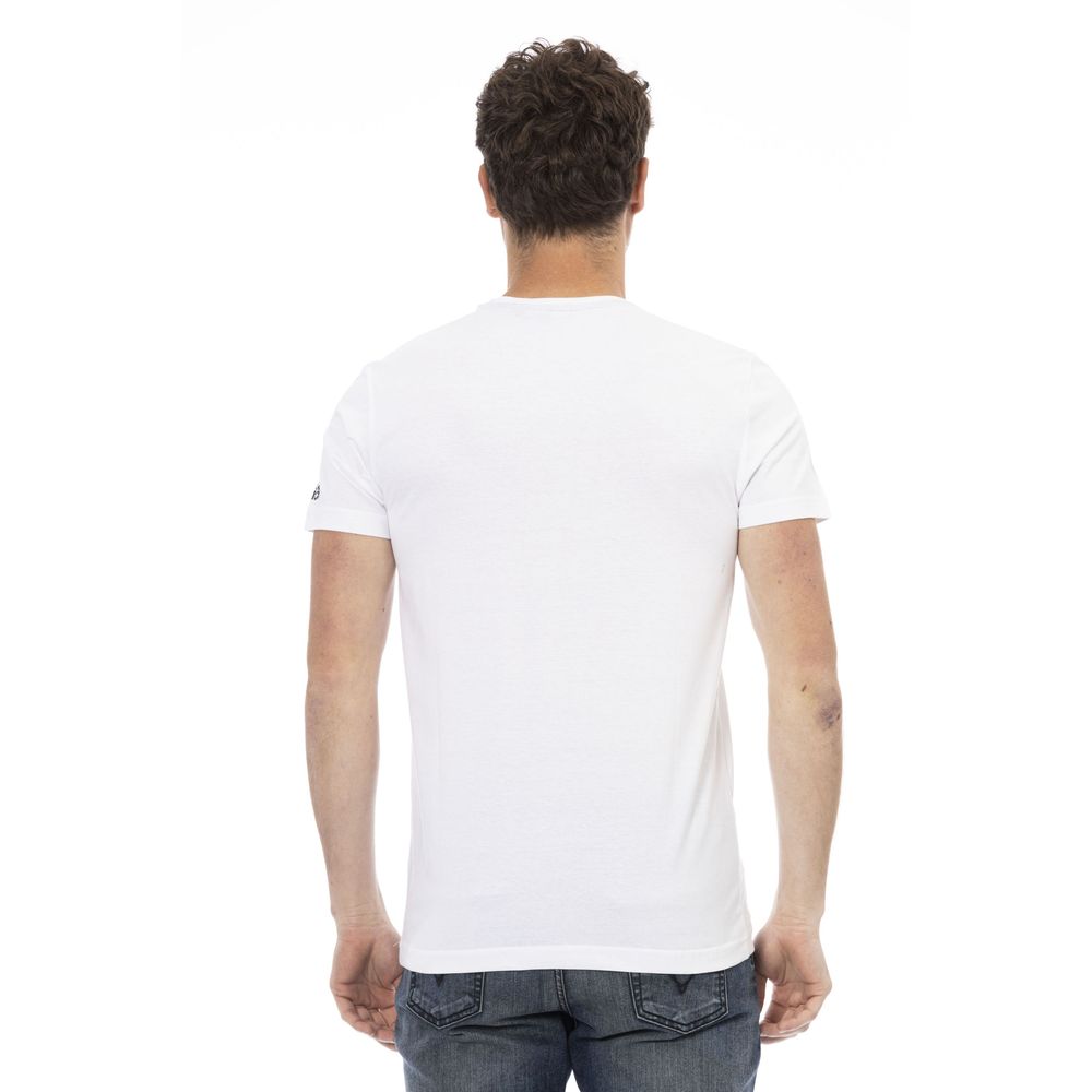 Camiseta de algodón blanca para hombre