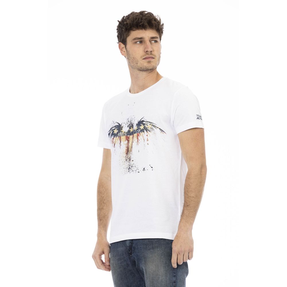 Camiseta de algodón blanca para hombre