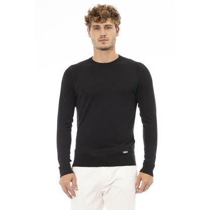 Suéter modal negro para hombre