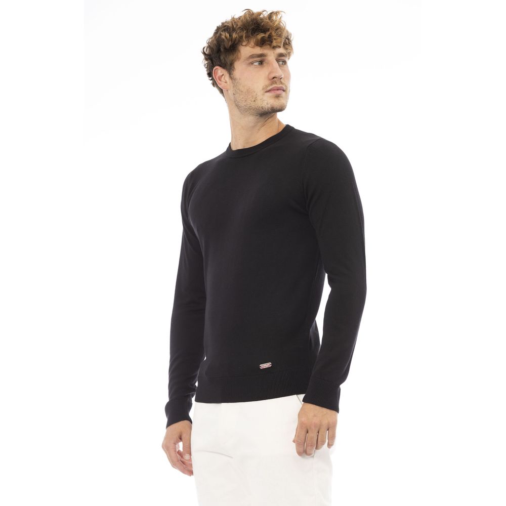 Suéter modal negro para hombre