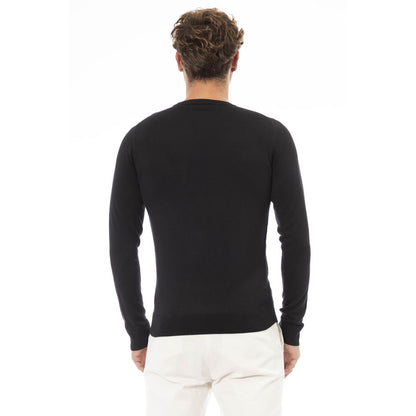 Suéter modal negro para hombre