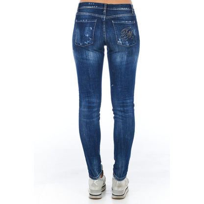 Blue Cotton Women Jean