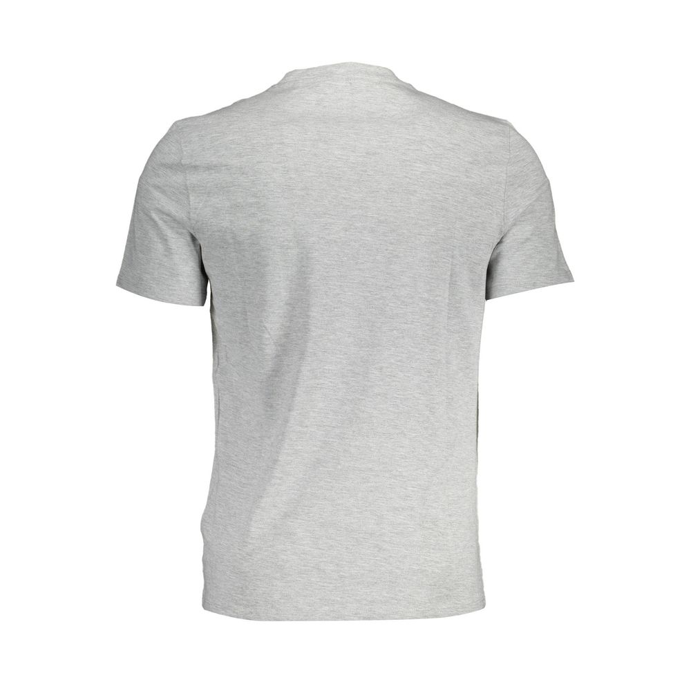 Camiseta de algodón gris para hombre