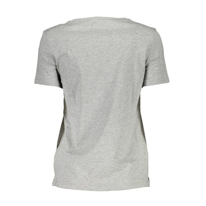 Gray Cotton Women T-Shirt