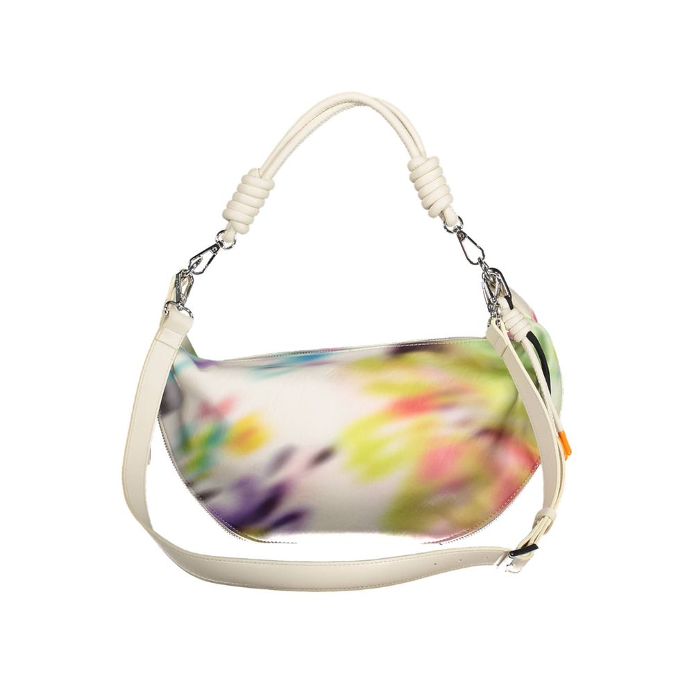 White Polyethylene Women Handbag