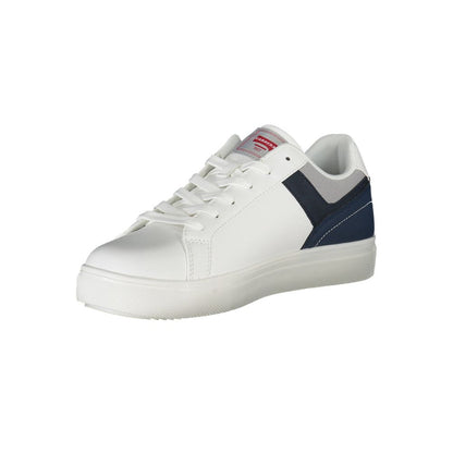 Zapatillas de piel ecológica color blanco para hombre