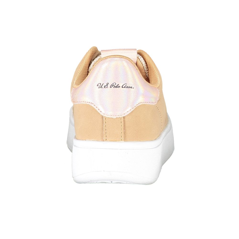 Zapatillas deportivas de mujer en poliéster beige