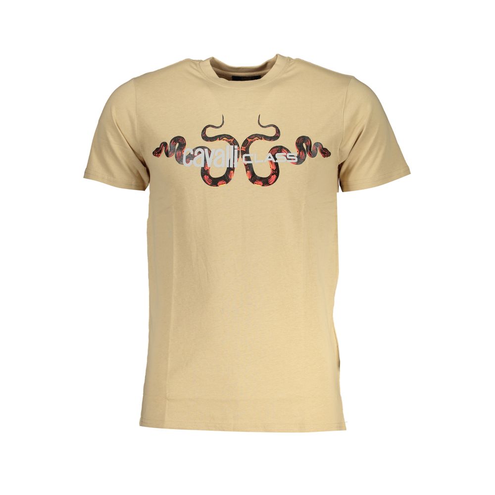 Camiseta de algodón beige