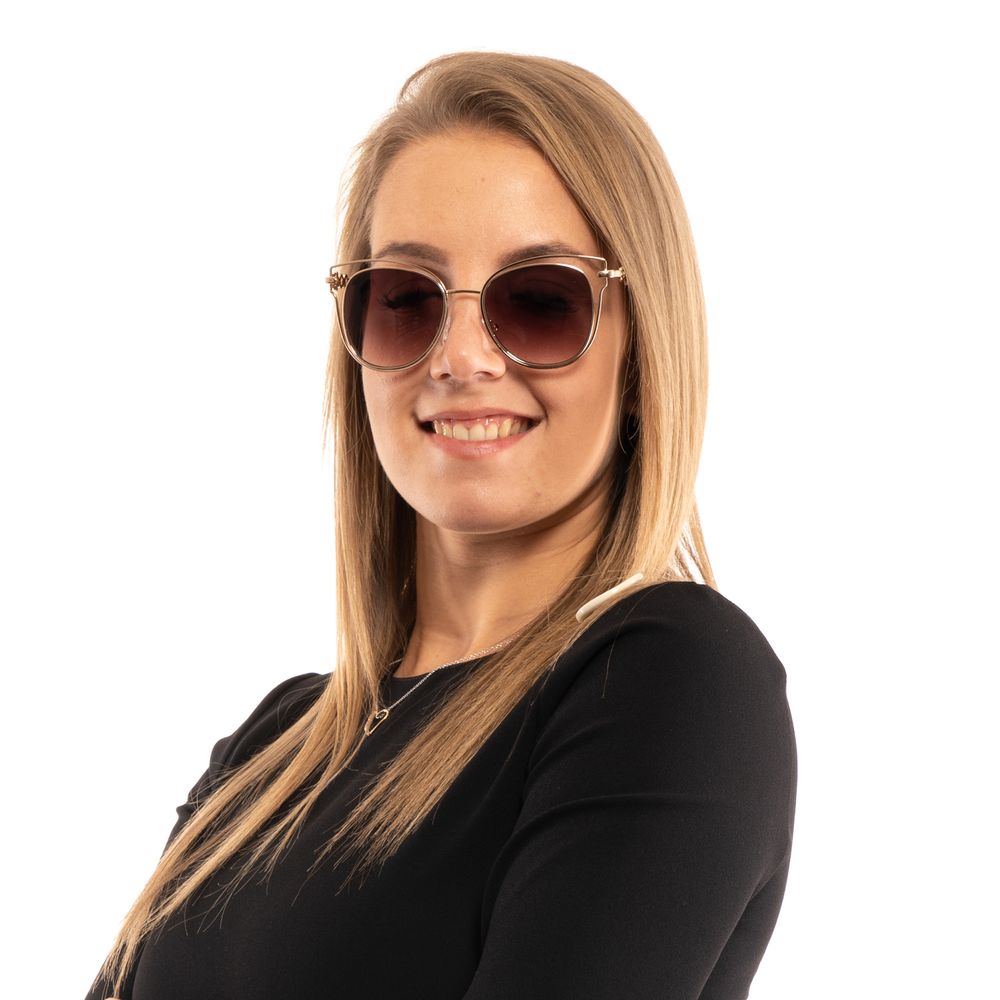 Gafas de sol doradas para mujer