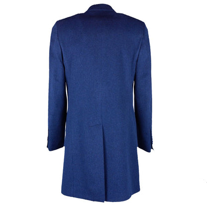 Blue Wool Vergine Jacket