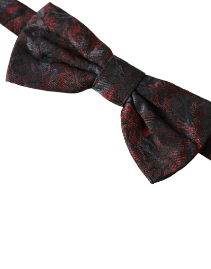 Multicolor Floral Silk Adjustable Neck Men Bow Tie