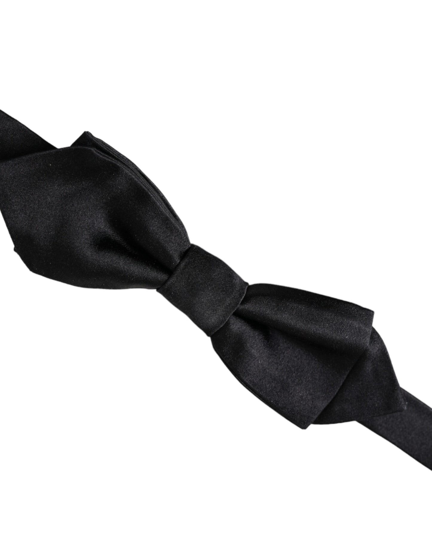 Black Silk Adjustable Neck Men Bow Tie