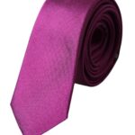 Purple Solid Satin Silk Adjustable Men Tie