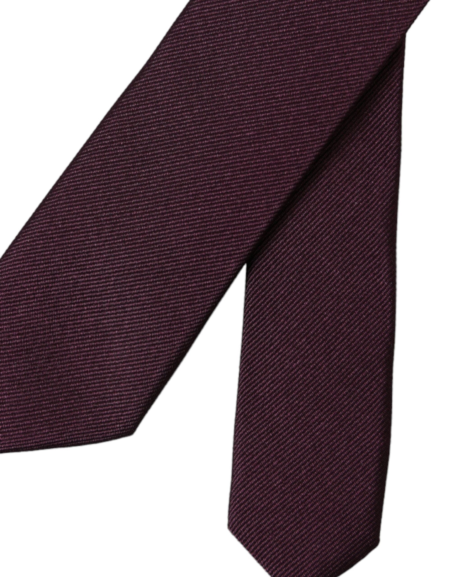 Corbata ajustable para hombre 100 % seda color burdeos