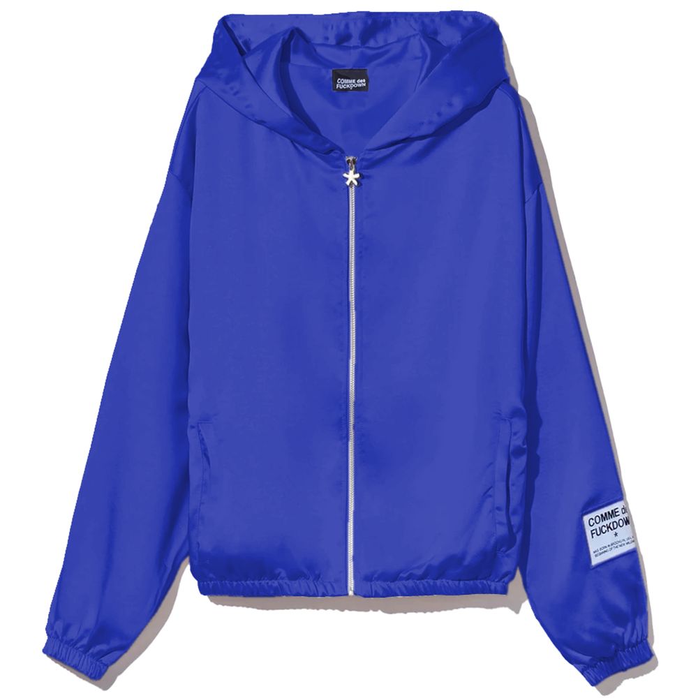Jersey azul de poliéster