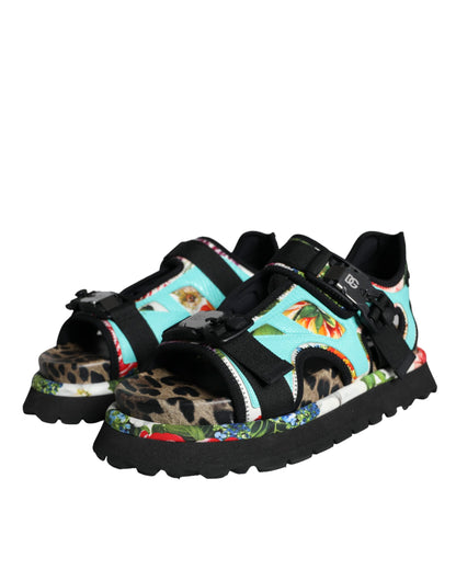 Sandalias con diseño de patchwork multicolor para hombre