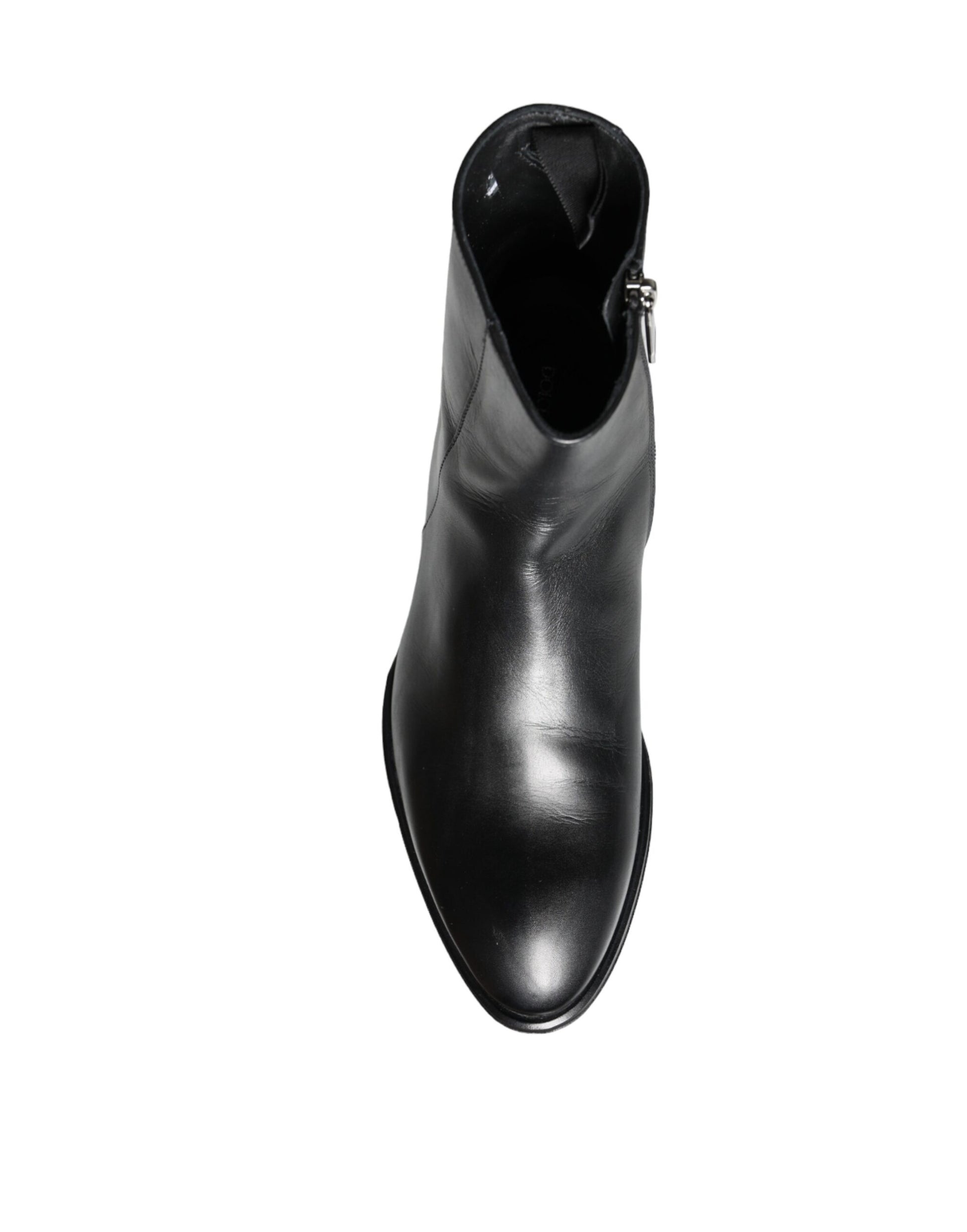 Botines de piel de becerro negros para hombre Zapatos para hombre