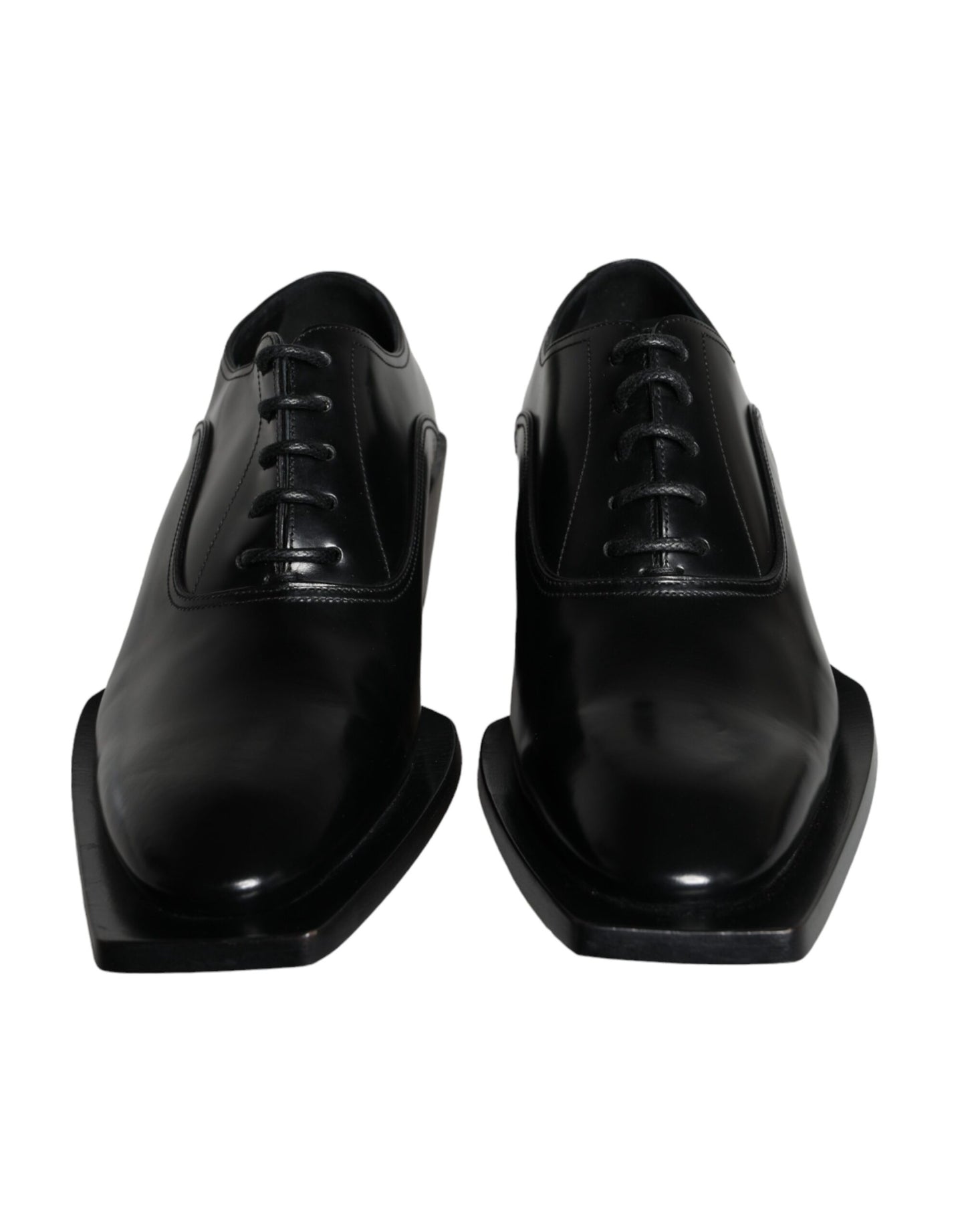 Zapatos Derby de vestir de piel de becerro negra para hombre