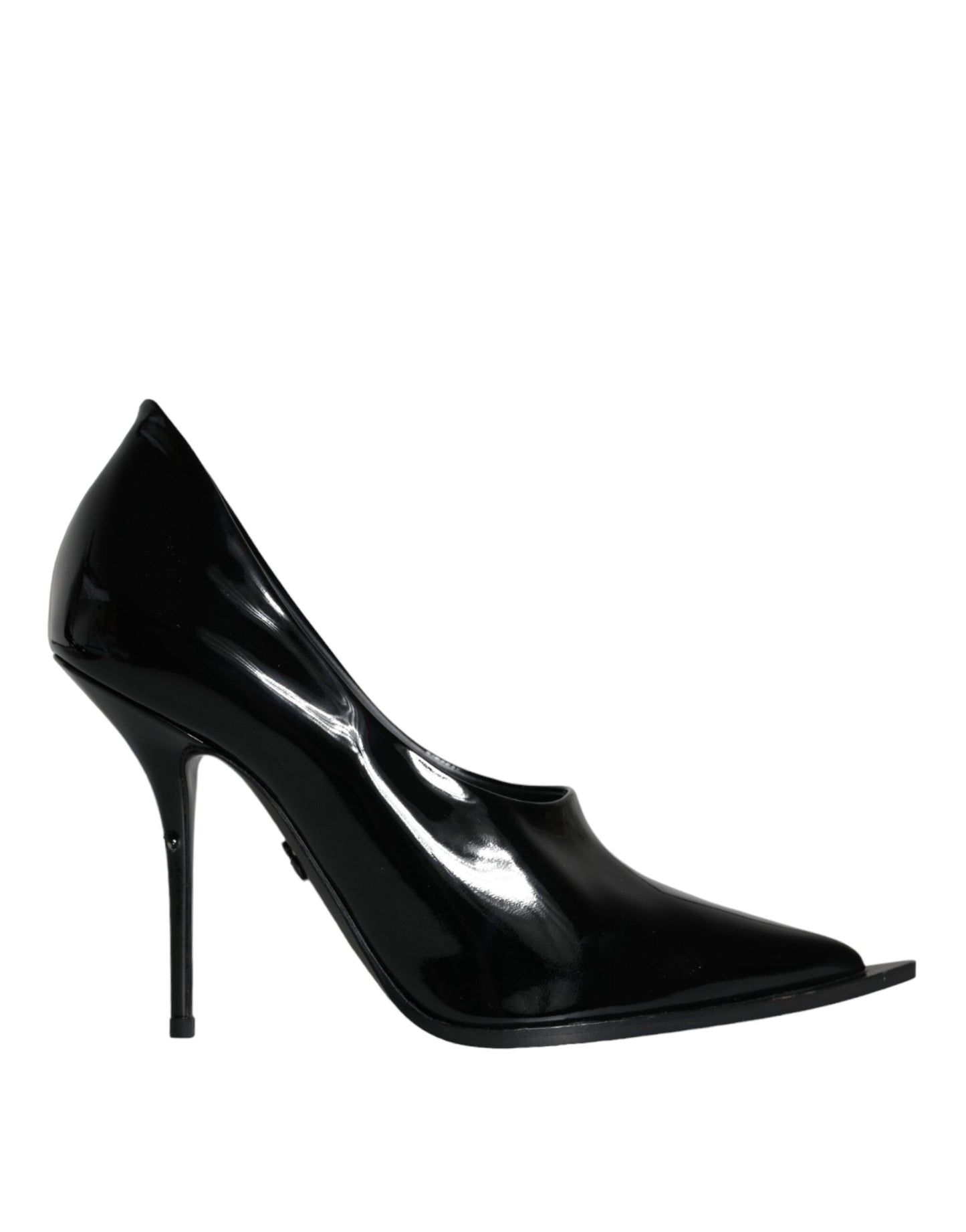 Black Patent Leather High Heels Pumps Shoes