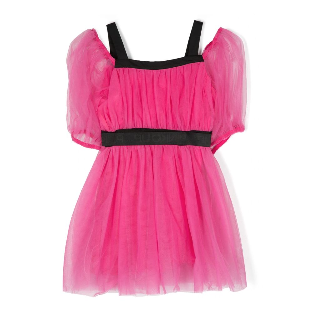 Vestido de nailon fucsia