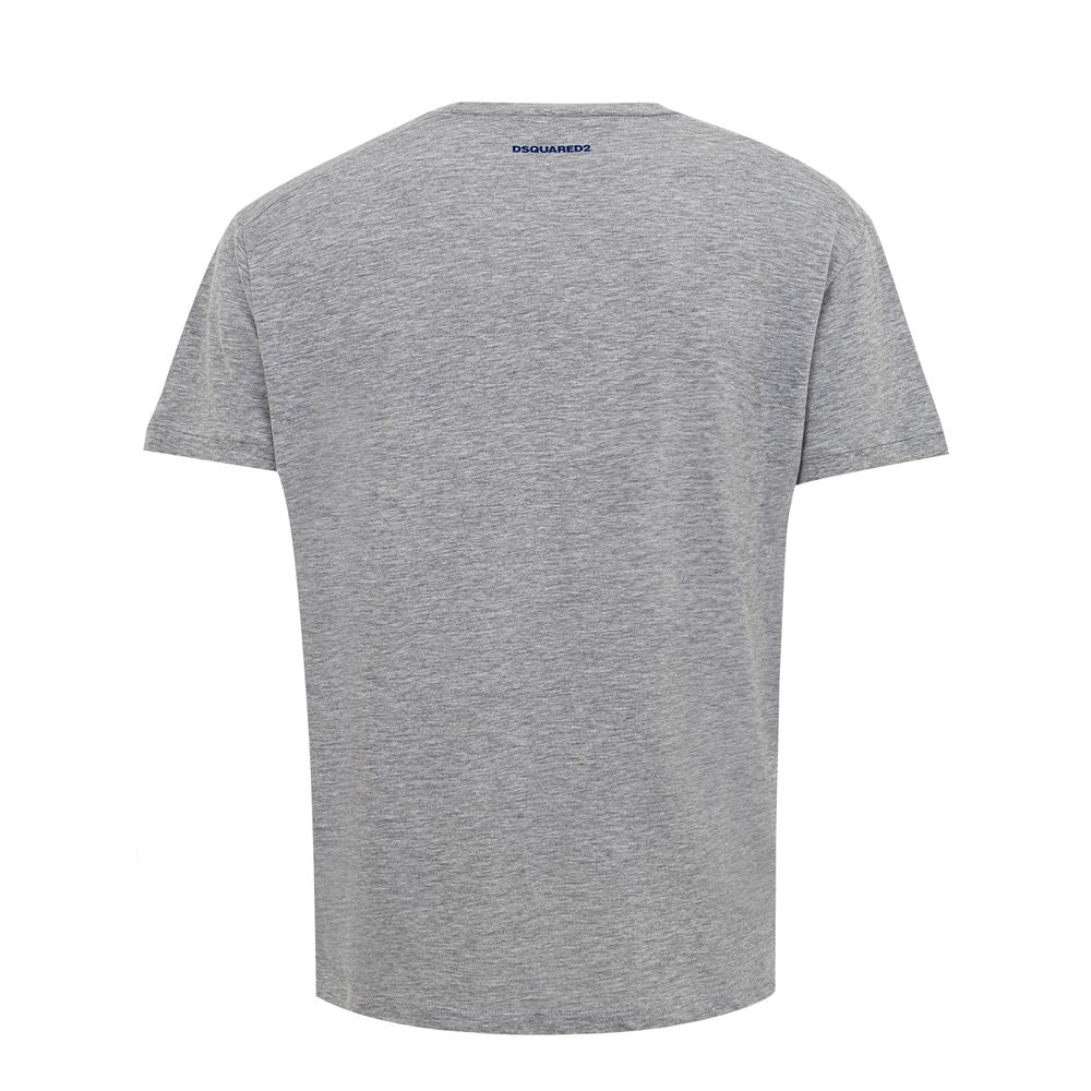 Camiseta de algodón gris