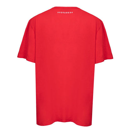 Camiseta de algodón roja