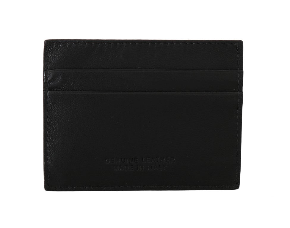 Exquisite Black Leather Men's Wallet