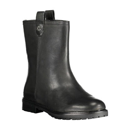 Bota de poliéster negra