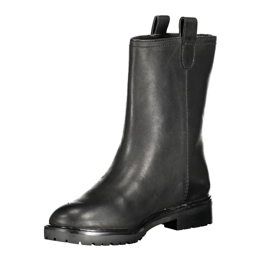 Bota de poliéster negra