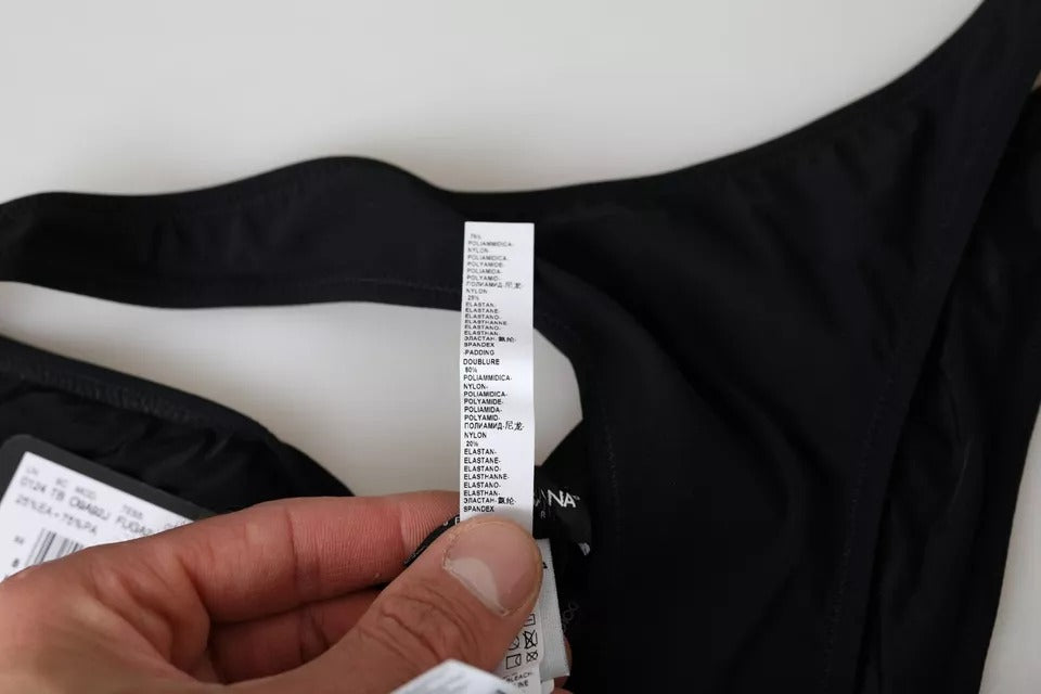 Traje de baño de nailon negro, ropa de playa, parte inferior del bikini