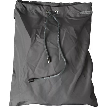 Pantalones cortos de playa de poliéster gris oscuro para hombre