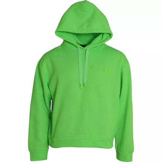 Sudadera con capucha y logotipo verde