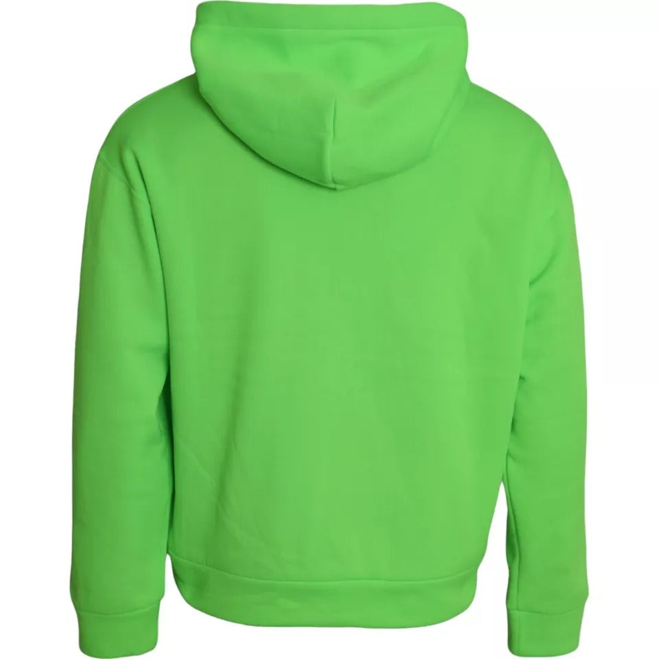 Sudadera con capucha y logotipo verde