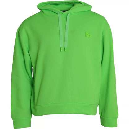 Sudadera con capucha y logotipo verde